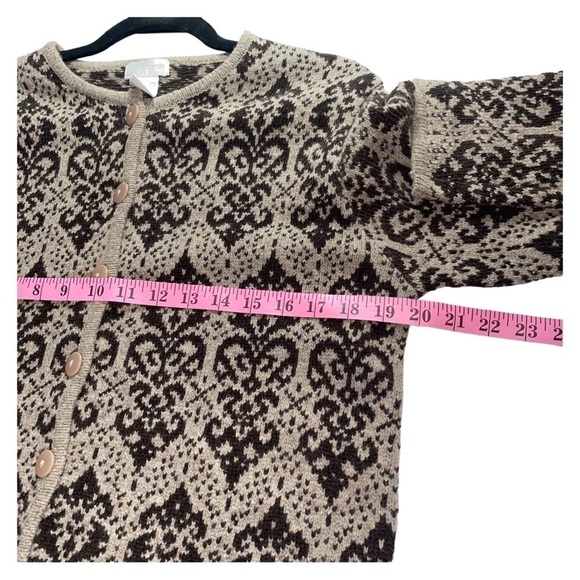 Vintage Women’s Pierre Cardin Lambswool & Cotton Blend Cardigan Sweater - Picture 4 of 5